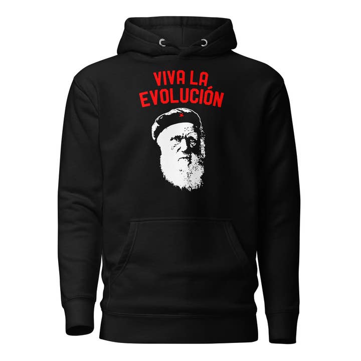 Darwin - Viva la Evolucion - Premium Hættetrøje for engroshandel hos The Philosopher's Shirt