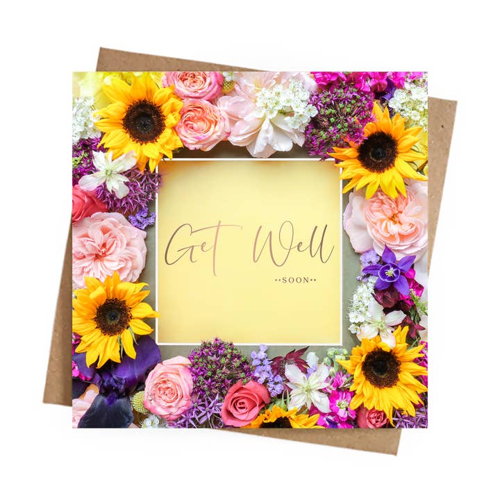 Receba Brevemente Cartão Floral Foiled por atacado de Marina Walker