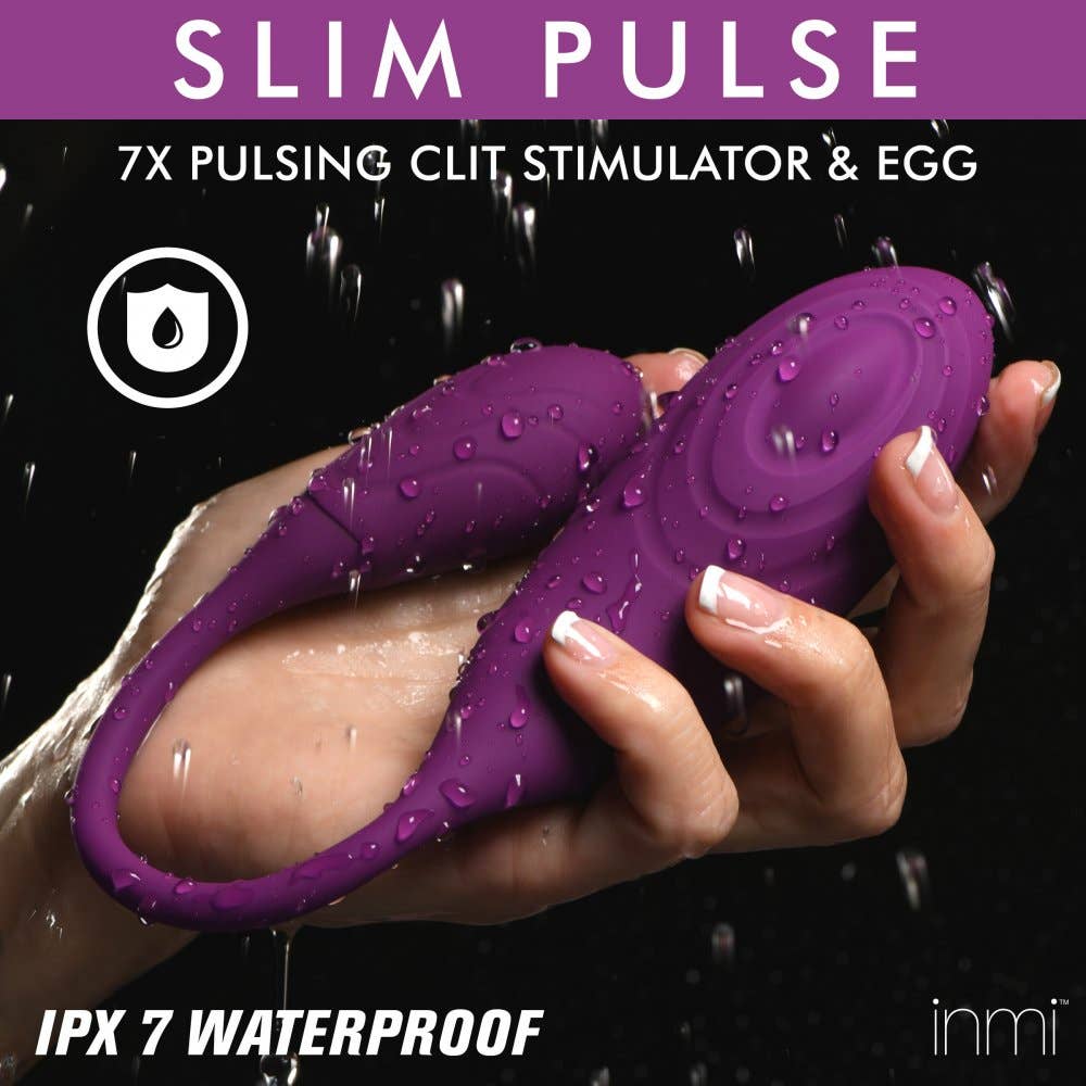 INMI Toys - Venta al por mayor Juguetes eróticos - Slim Pulse 7X Estimulador de Clítoris Pulsante de Silicona y Huevo Vibrador3
