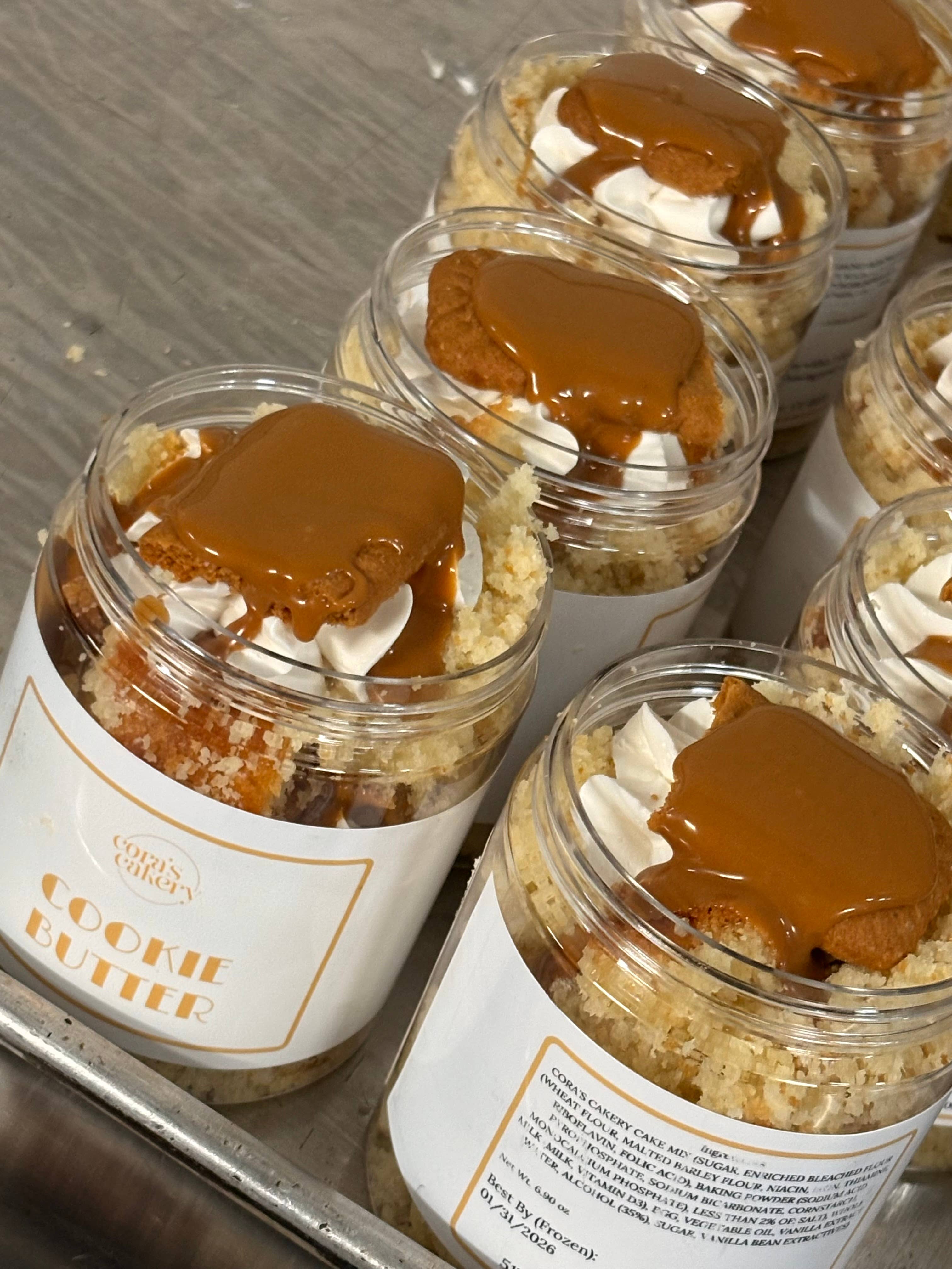 Cora’s Cakery - Wholesale Cake - Biscoff Cookie Butter Cake Jar1