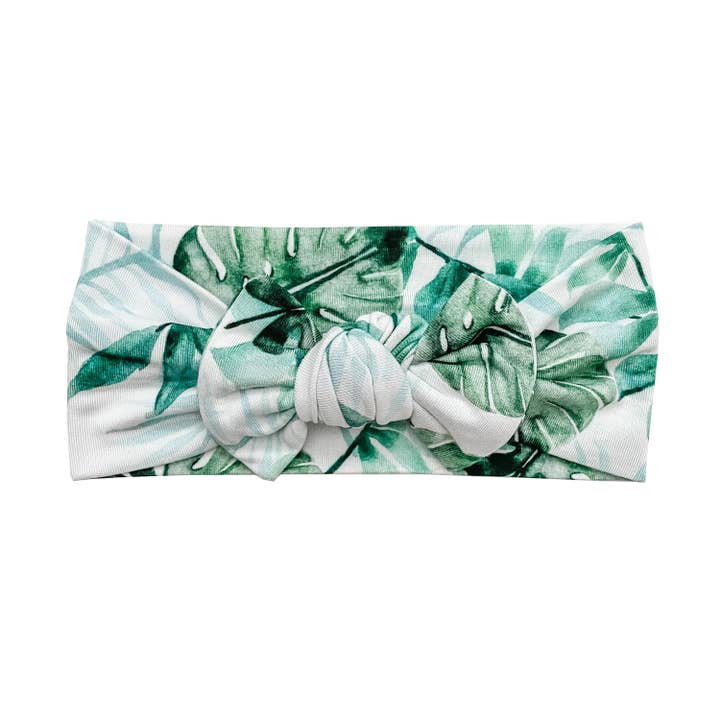 Lazo de diadema Tropical Leaf para venta al por mayor de Florida Kid Co.