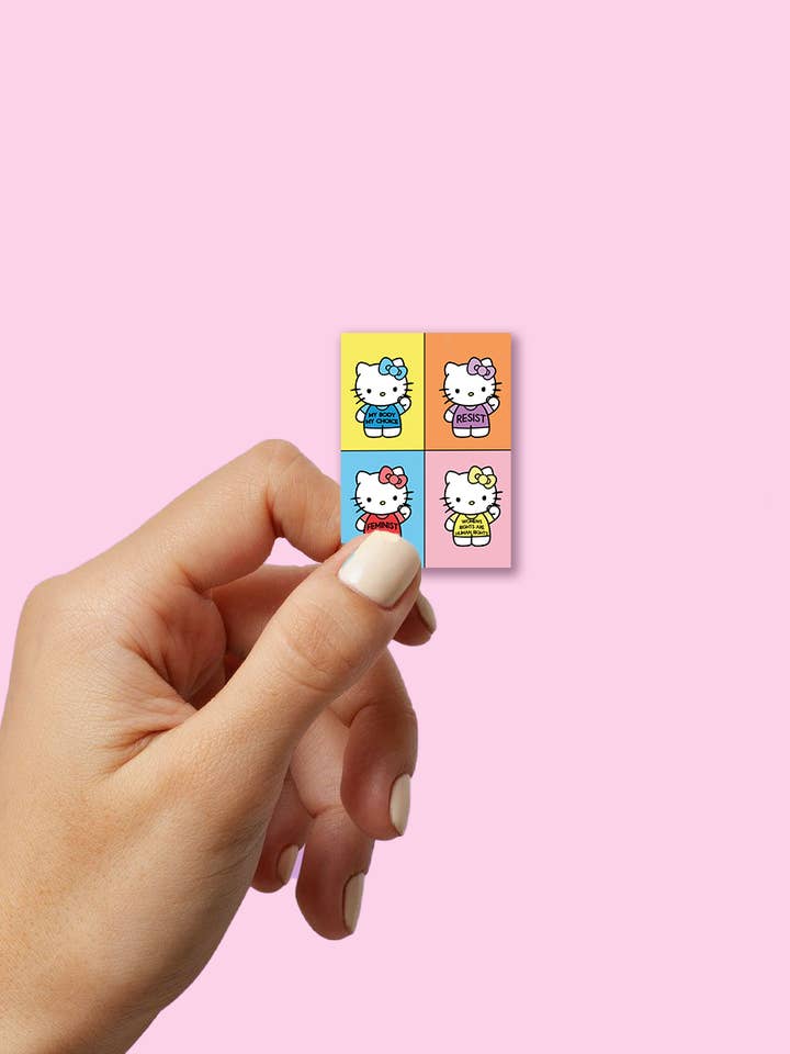 Autocollant coloré Hella Kitty pour l'autonomisation des femmes pour la vente par SMOOCH