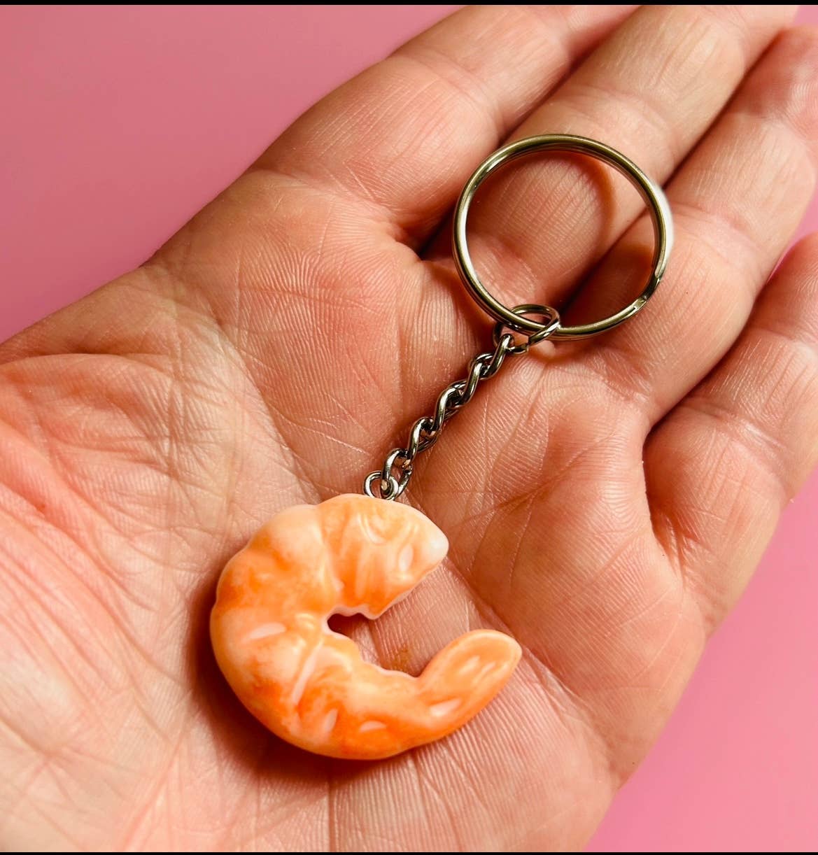 Alien Bratz - Wholesale Keychain - Unisex - Shrimp Keychain Food Keychain Funky Keychain Weird Keychain0