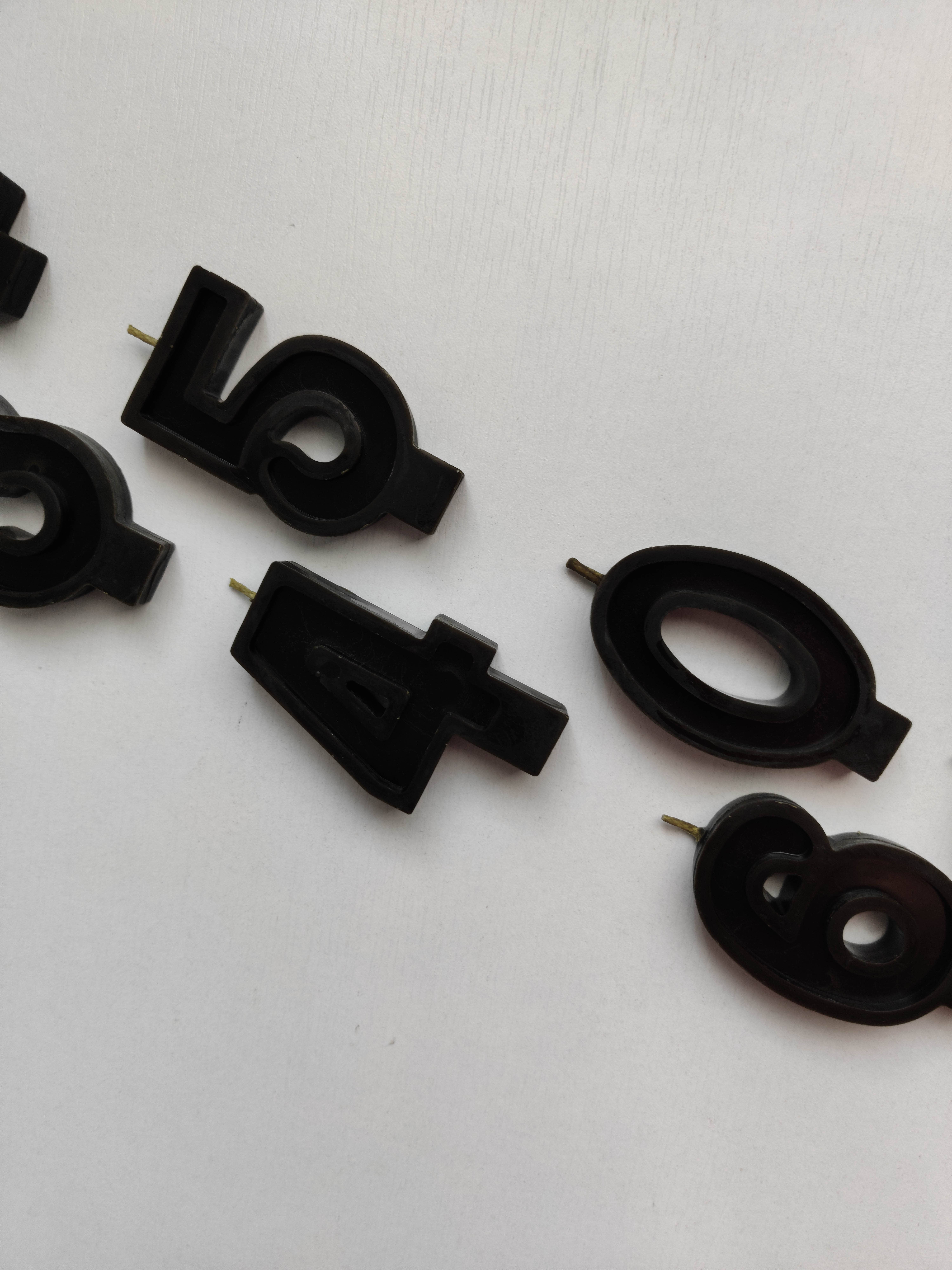 korys - Wholesale Cake Candle - Beeswax Number Candles | Set of 10 Pieces 0-98