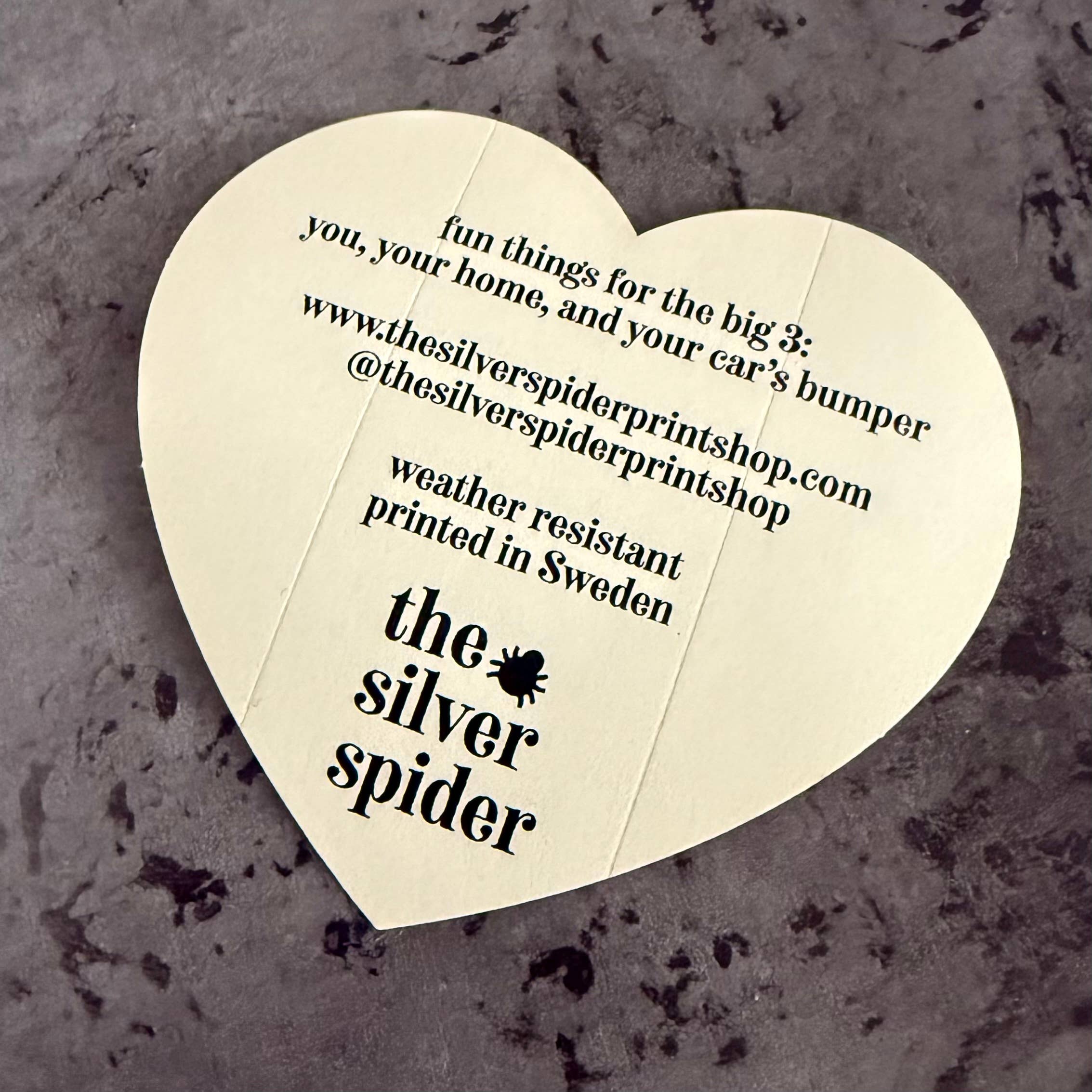 The Silver Spider - Wholesale Sticker - Oat milk Heart Sticker restaurant bakery gifts Coffee shop2