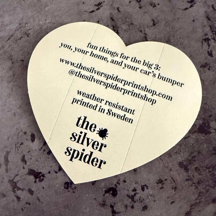 The Silver Spider - Wholesale Sticker - Oat milk Heart Sticker restaurant bakery gifts Coffee shop2