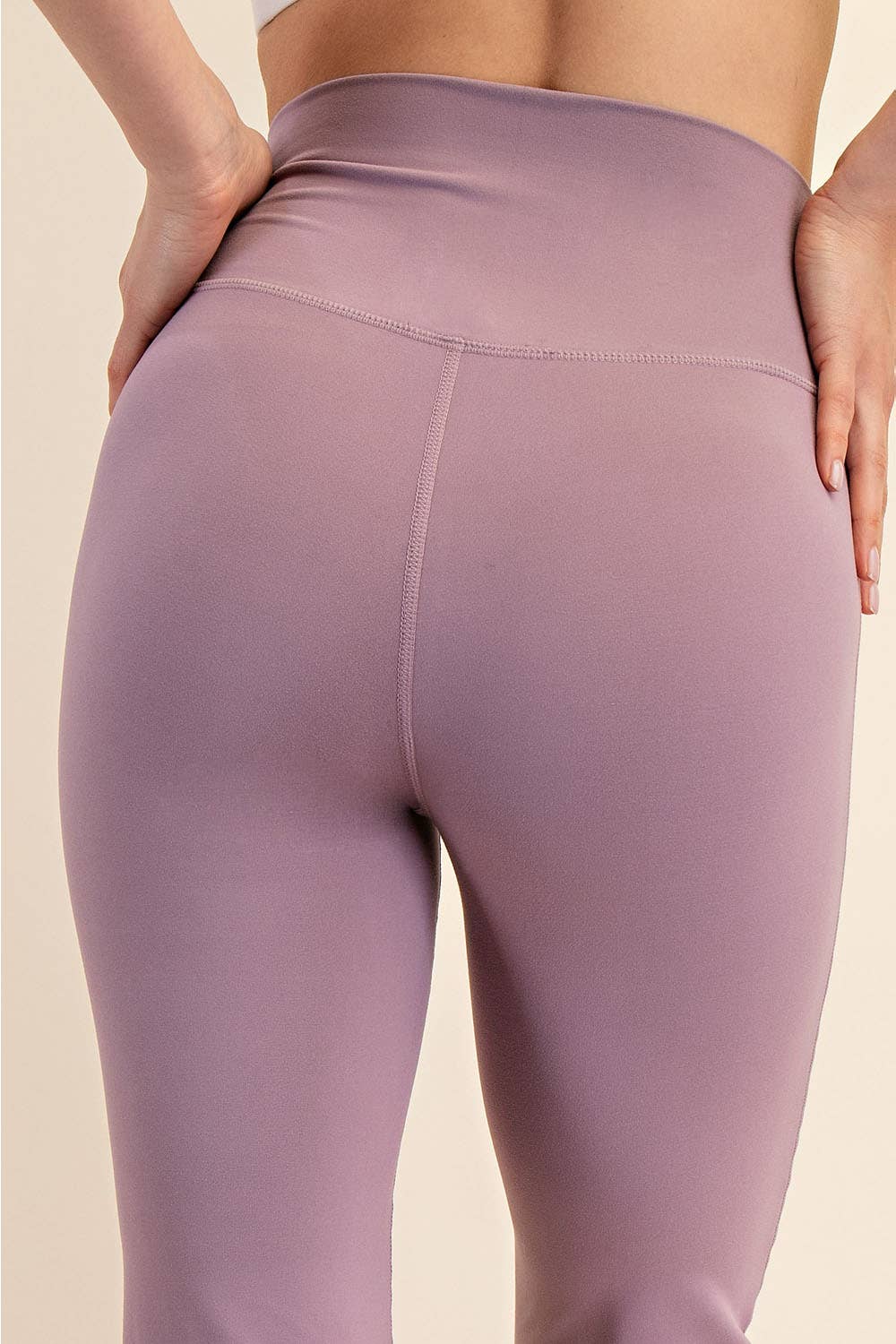 Rae Mode - Wholesale Athletic Pants - Women's - V WAIST FLARED YOGA PANTS WITH POCKETS3