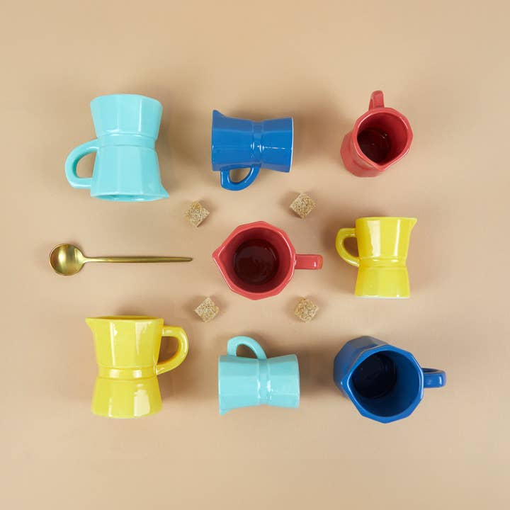 Balvi - Wholesale Coffee Mug - Moka coffee cup set, colors, ceramic3