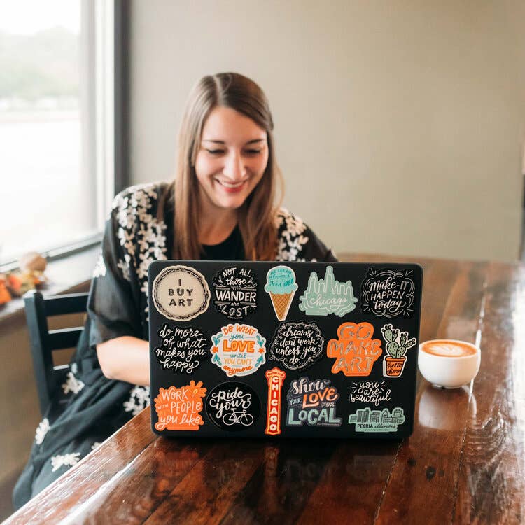 Lettering Works - Vente Autocollant - Autocollant théâtre de Chicago3