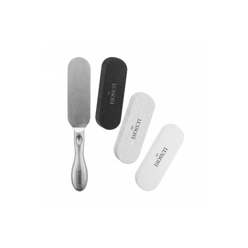 Beauty Pro - Wholesale Nailcare Set - Lussoni Pedicure Set Steel Core with 15 Disposable Strips