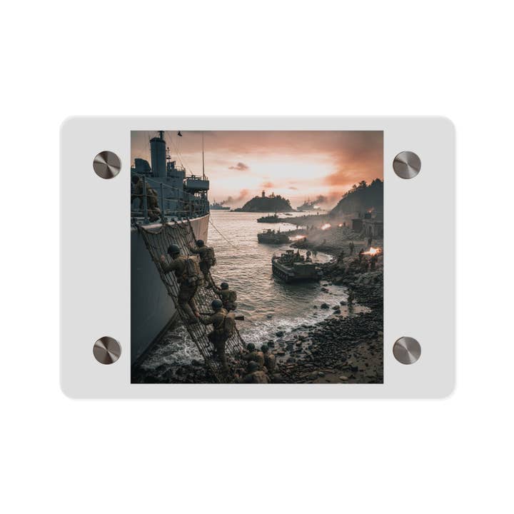 Acrylic Wall Art Panel - Inchon Landing - Korean War for wholesale by MIP