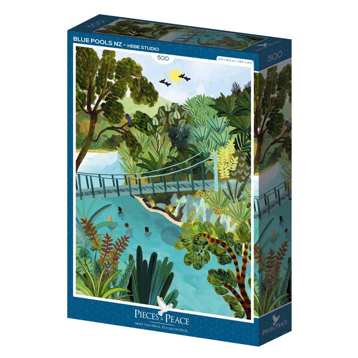 Pieces & Peace - Wholesale Puzzle - Adult - 500 Piece Puzzle - Blue Pools NZ
