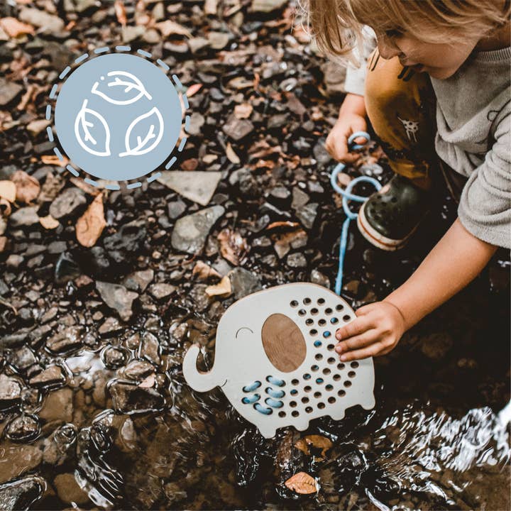 milin - Wholesale Wood Toy - Kids - Oliver the Elephant, wooden lacing toy, montessori4