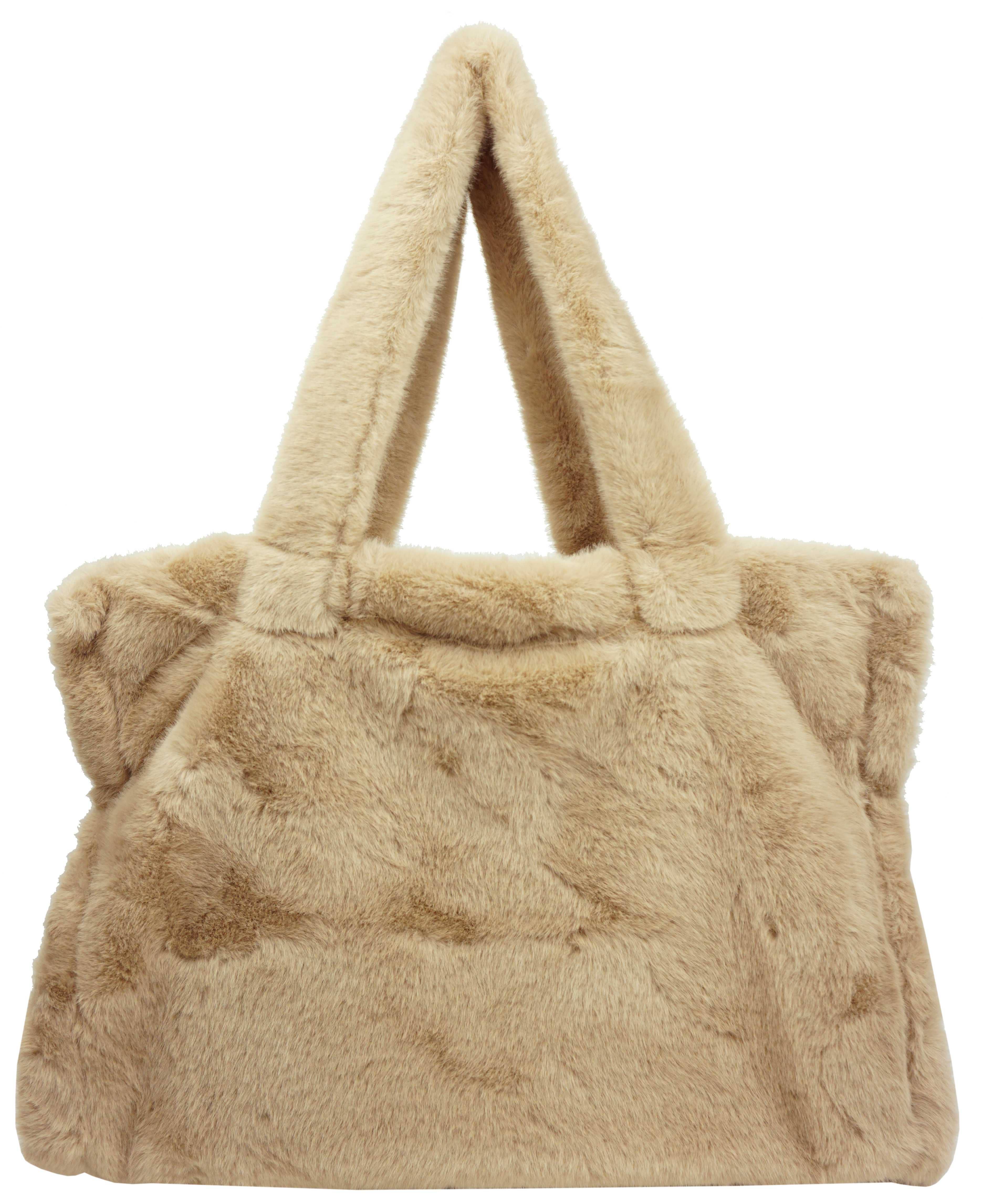 Anais - Wholesale Tote Bag - Women's - Faux fur tote bag S02333