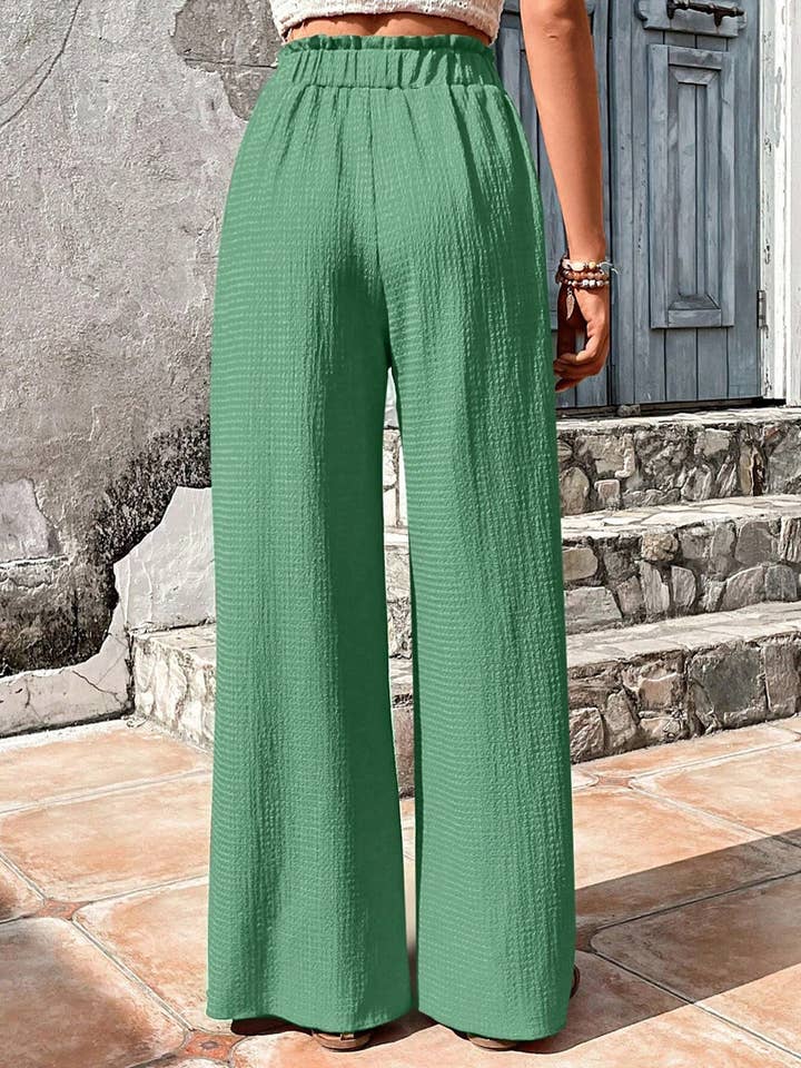 Lily Clothing - Wholesale Pants - Women's - ASSORTED BUBBLE PLAID CASUAL WIDE-LEG PANTS18