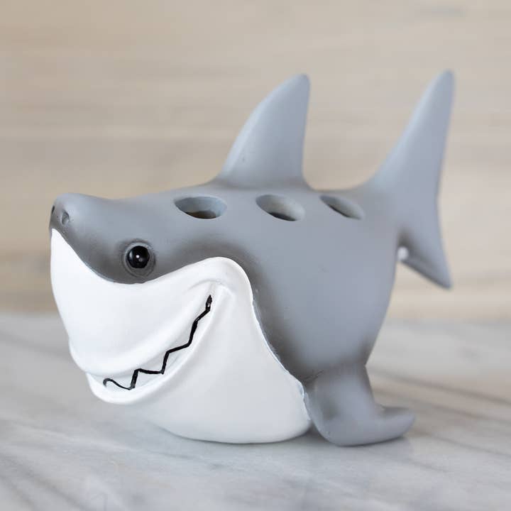 Fish 'N Sharks Toothbrush Holder for wholesale by Borders Unlimited