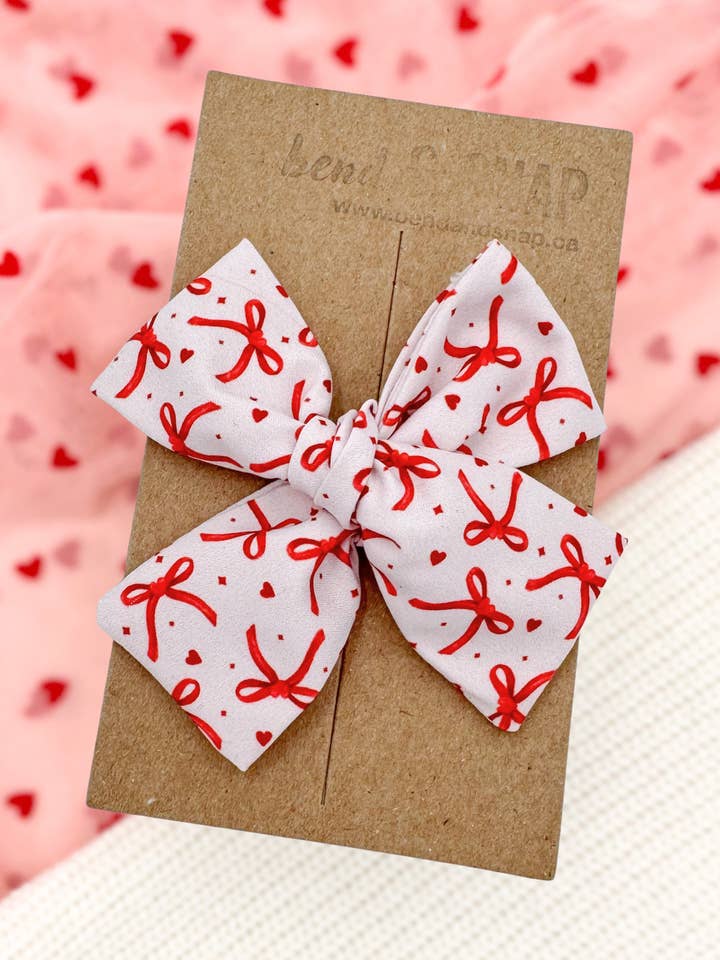 Coquette and Hearts // Hand-Tied for wholesale by Bend & Snap