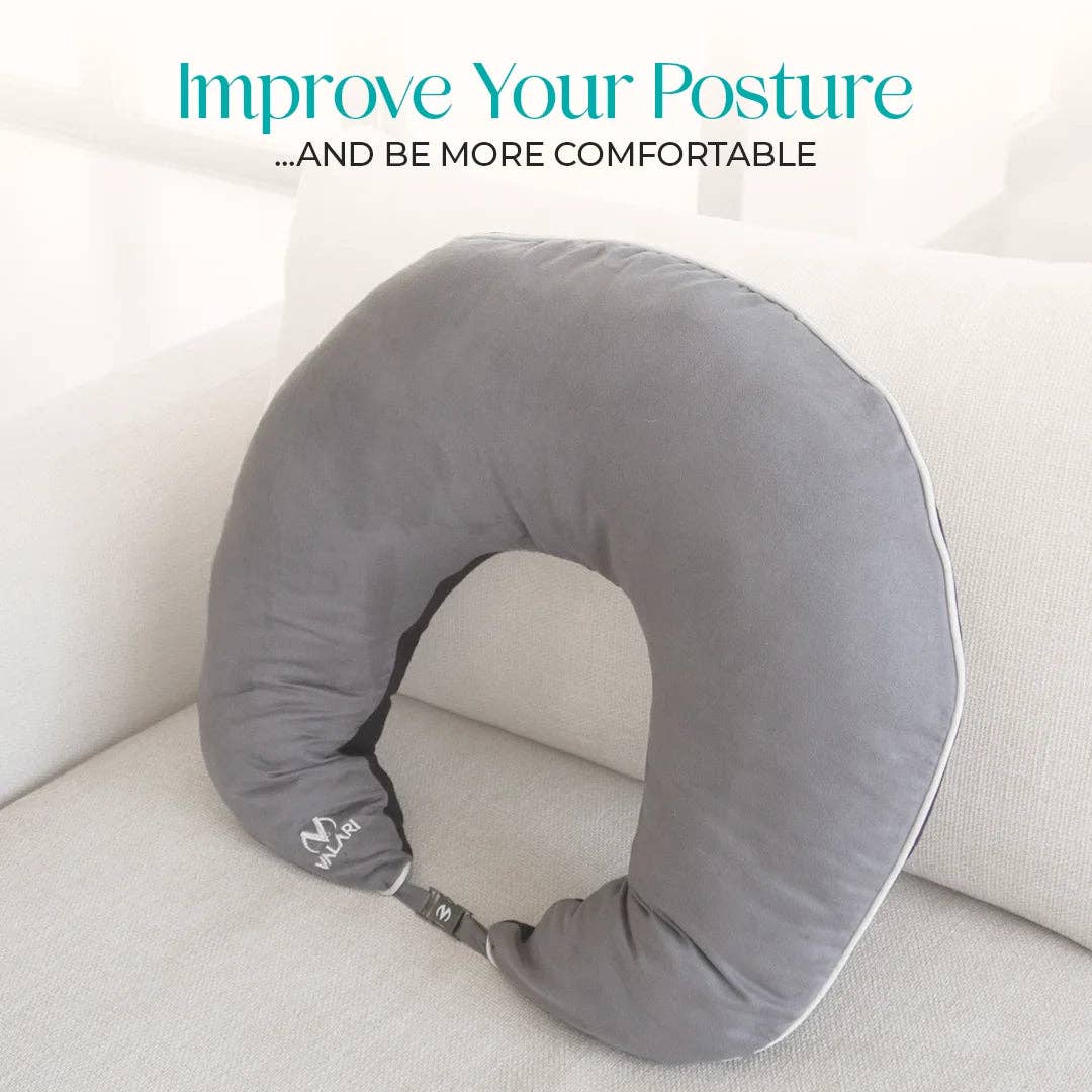 Valari - Wholesale Chair Cushion - Premium Suede - Grey/Black1