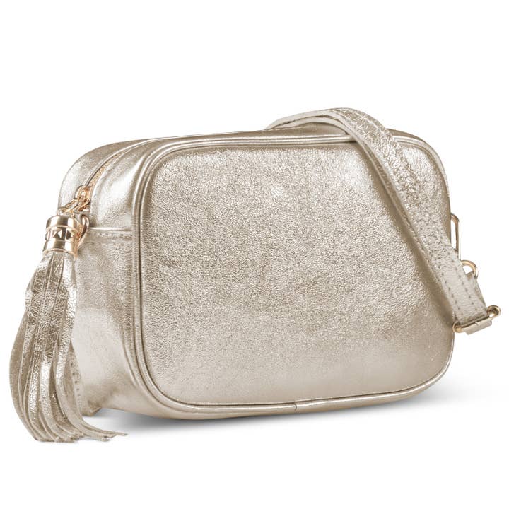 Metallic Suede Leather Crossbody Bag for wholesale by TAKEASY