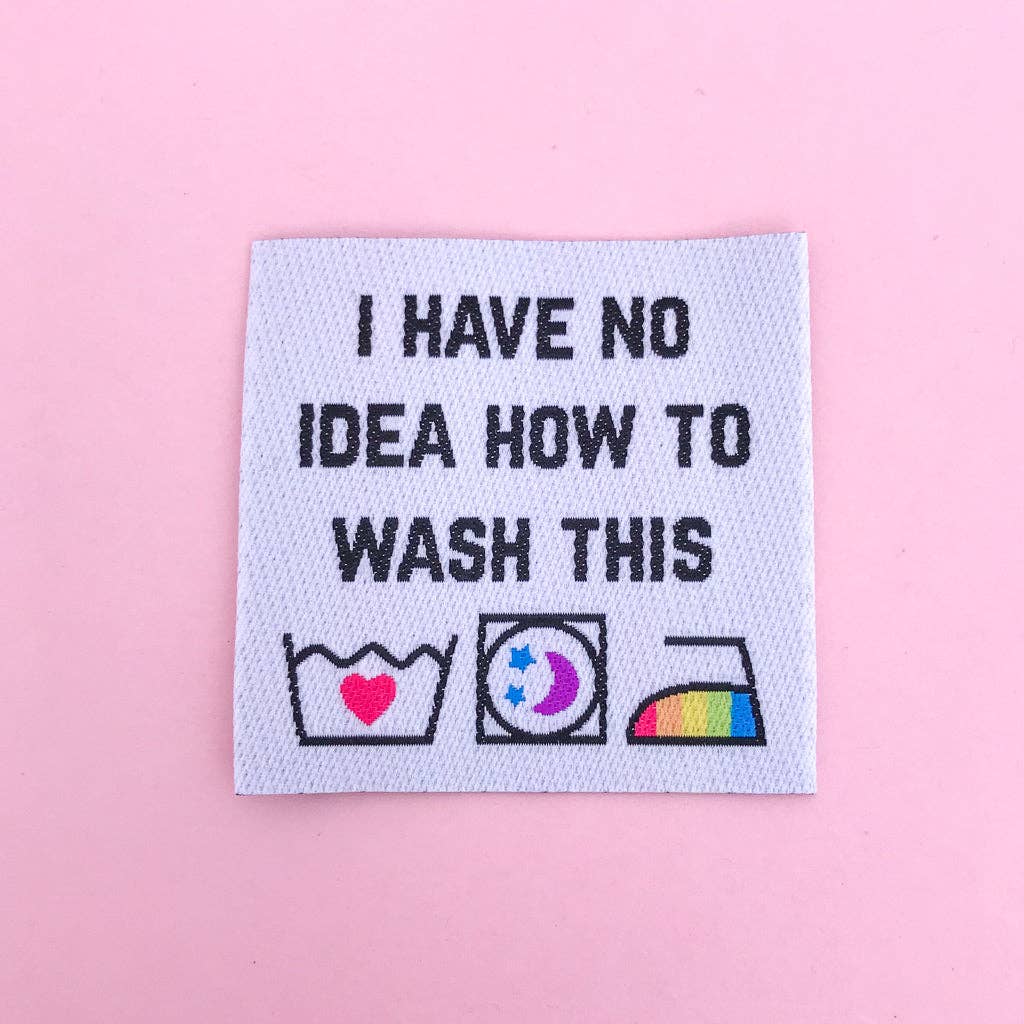 Hand Over Your Fairy Cakes – wholesale Craft sewing kit – "I Have No Idea How To Wash This" Clothing Label
