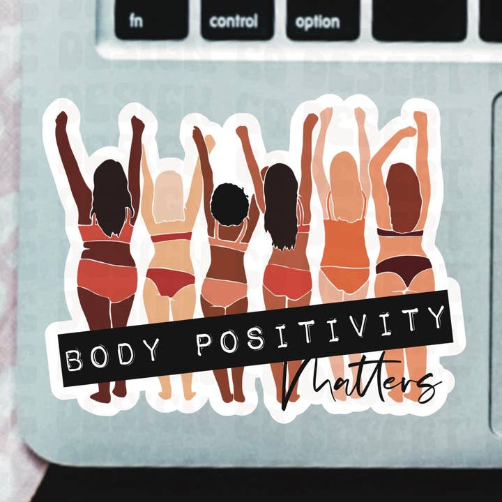 Body Positivity Matters Vinyl Sticker for wholesale by Desert Rose Design Co