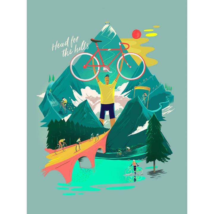 BLUE SHAKER - Wholesale Art Print - Mark Harrison - Head For The Hills