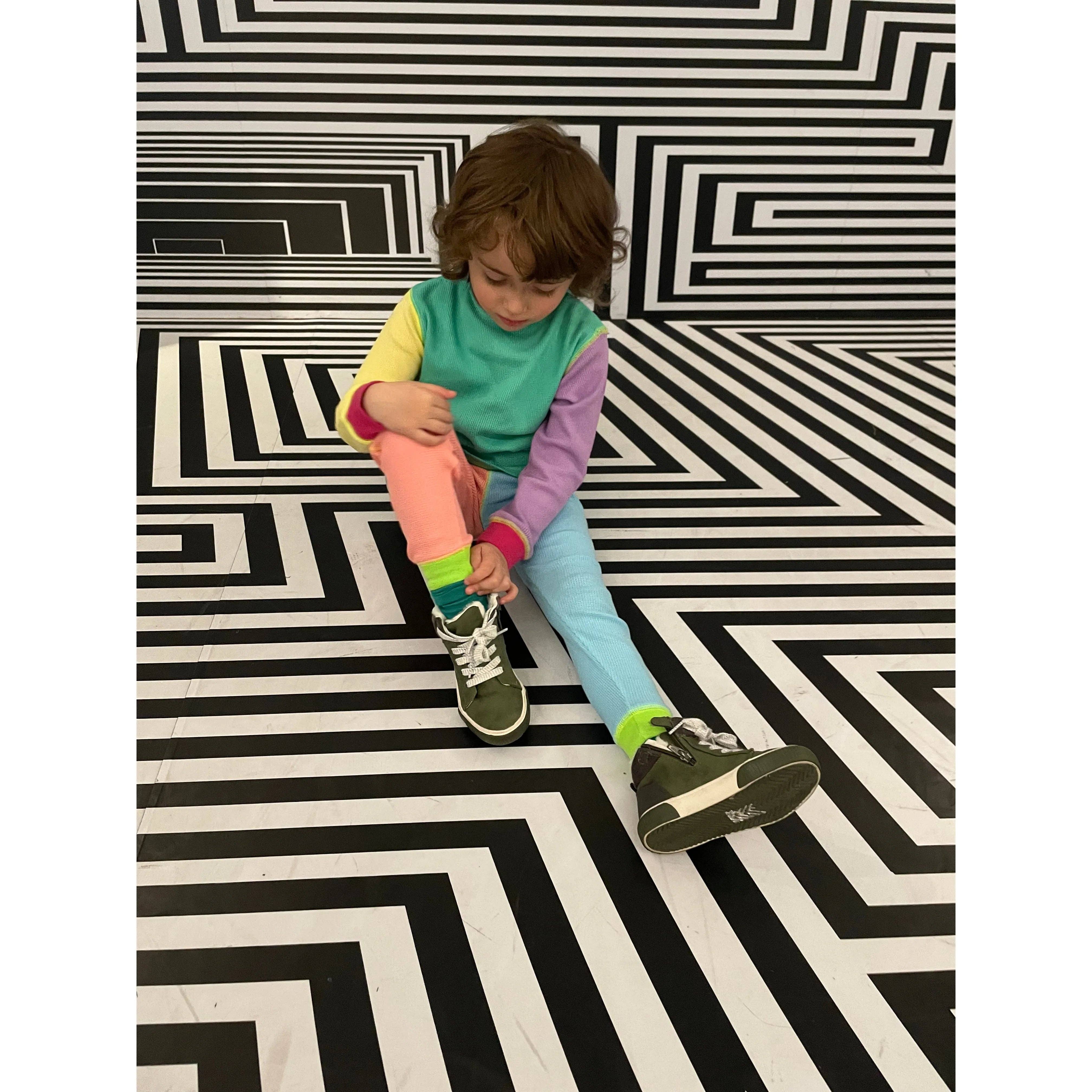 Slugs & Snails - Wholesale Top & Pant Set - Kids - 90’s Neon's Waffle Cotton Set6