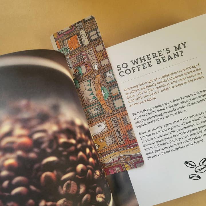 Traditional Bookmark--Swoopy Ghost on Pumpkin Spice Latte St for wholesale by LostInWonderArt