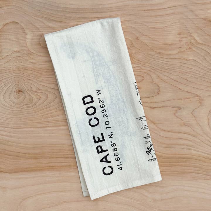 By Aleisha - Wholesale Tea Towel - Cape Cod Map Tea Towel9