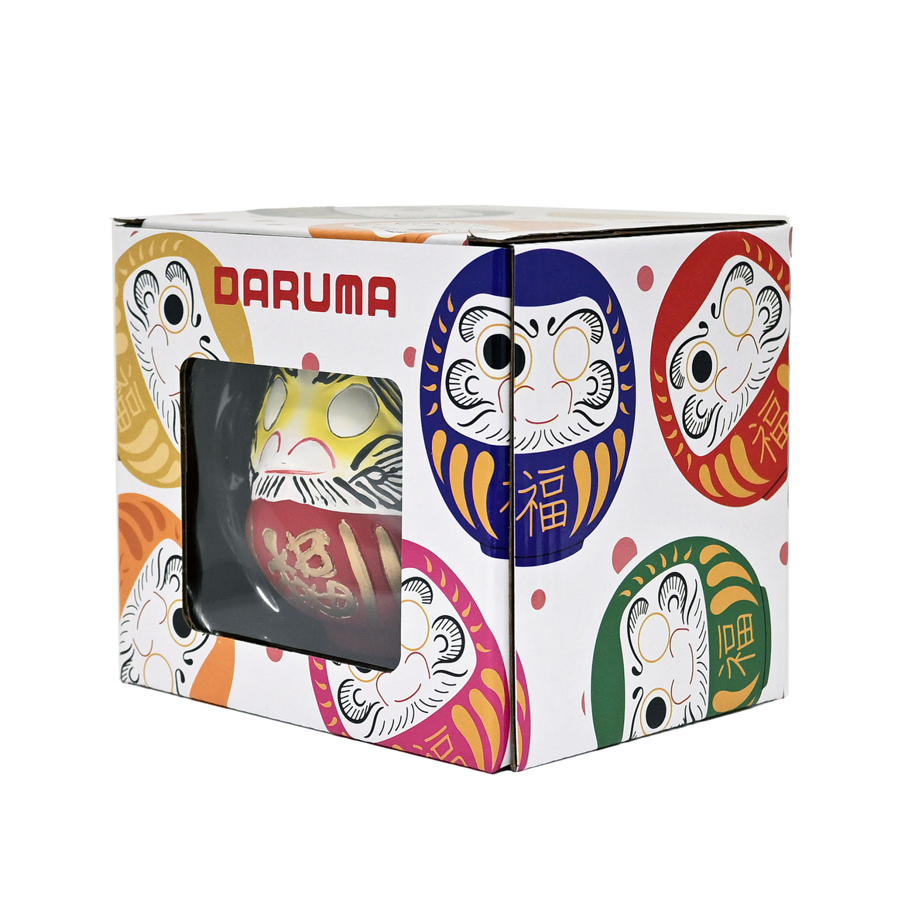 Urban Tokyo – wholesale Decorative figurine – 3.5 Inch Lucky Daruma Red Fortune Unpainted Eyes (1/36)2