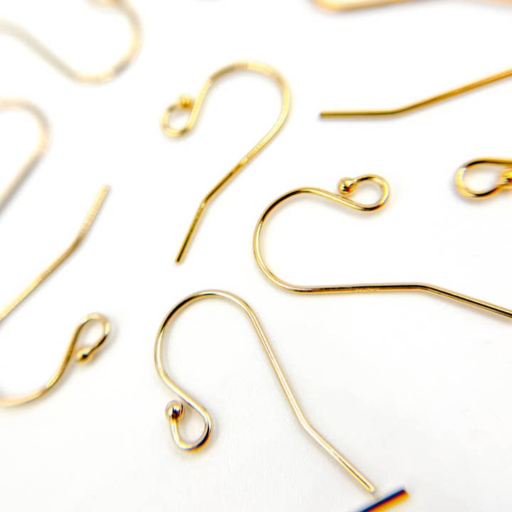 Tresor Jewelry Inc. – Großhandel Ohrhänger – 4006418GF. Vergoldeter Kugel-Ohrhaken3