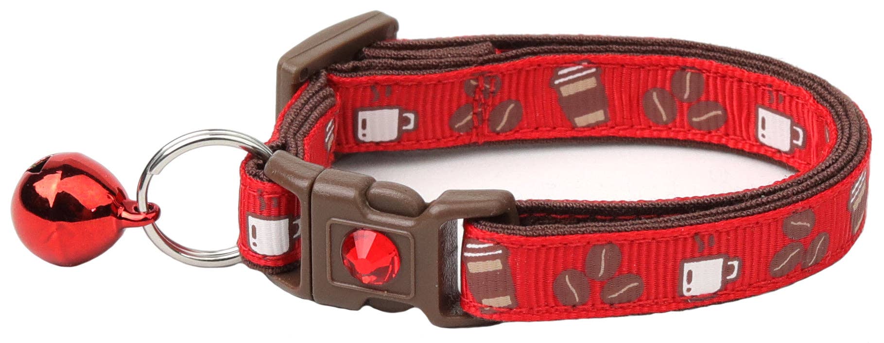 From Pugs to Persians Pet Accessories, LLC - Wholesale Pet Collar - Cat - Coffee Beans Breakaway Cat Collar33