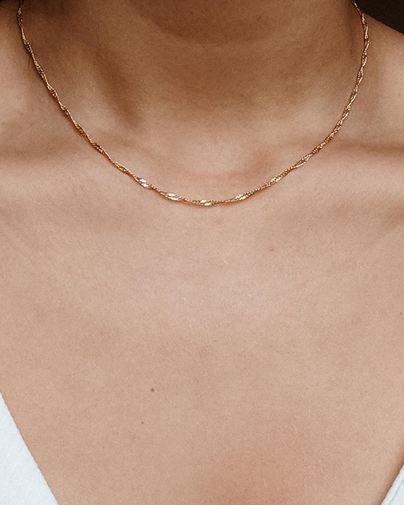 S-kin Studio Jewelry - Wholesale Link & Chain Necklace - Vanessa Chain Necklace- 18K Gold Fill1