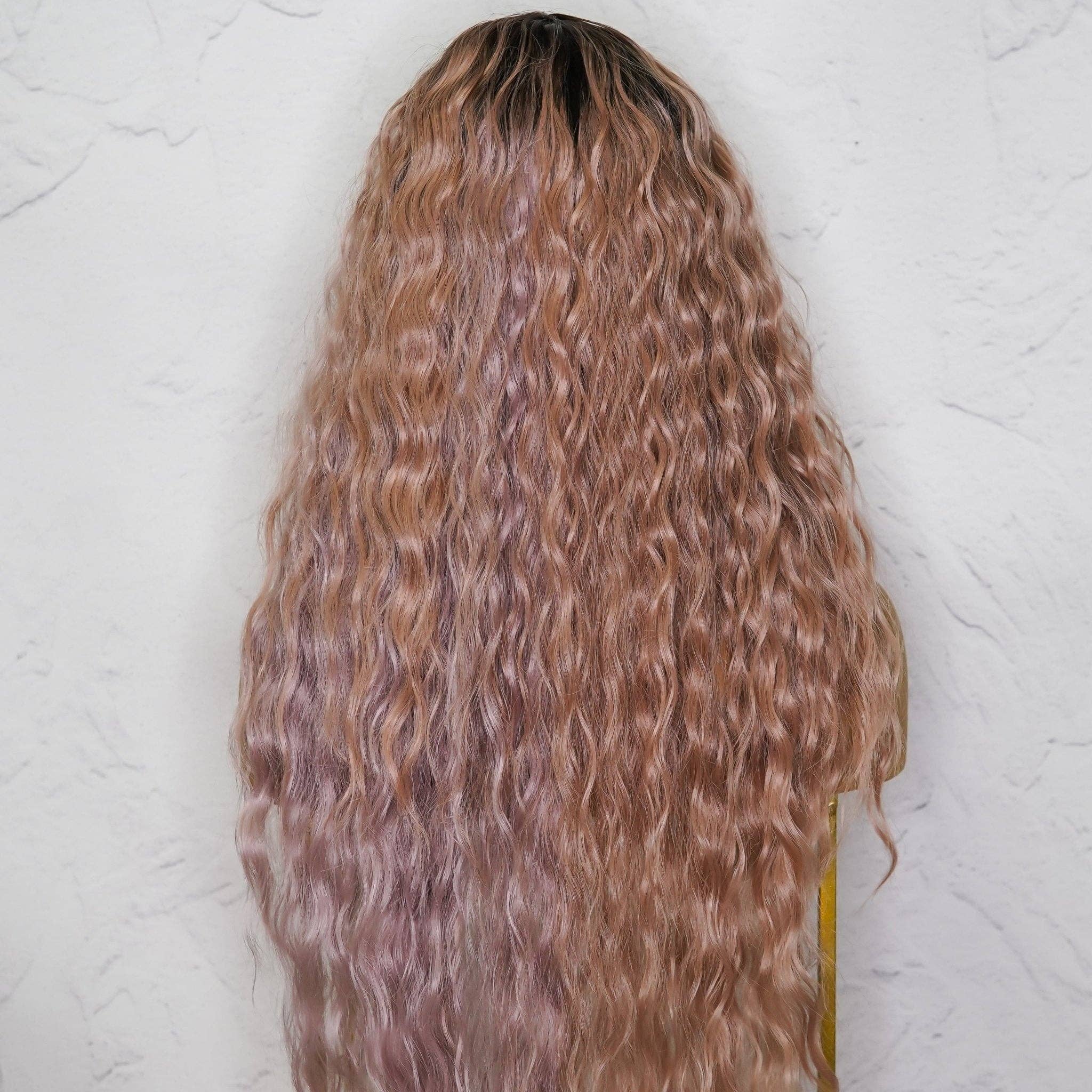 Milk & Honey - Vente Perruque/extensions - Perruque à franges OMBE rose et violette BETHANY2