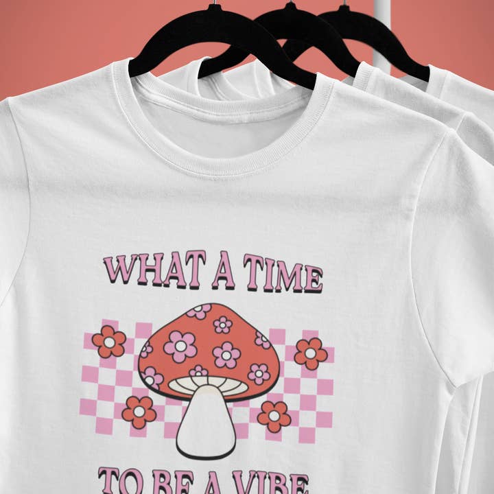 Was für eine Zeit, um ein Vibe zu sein | Kariertes Oberteil für den Großhandel von amarieacreates