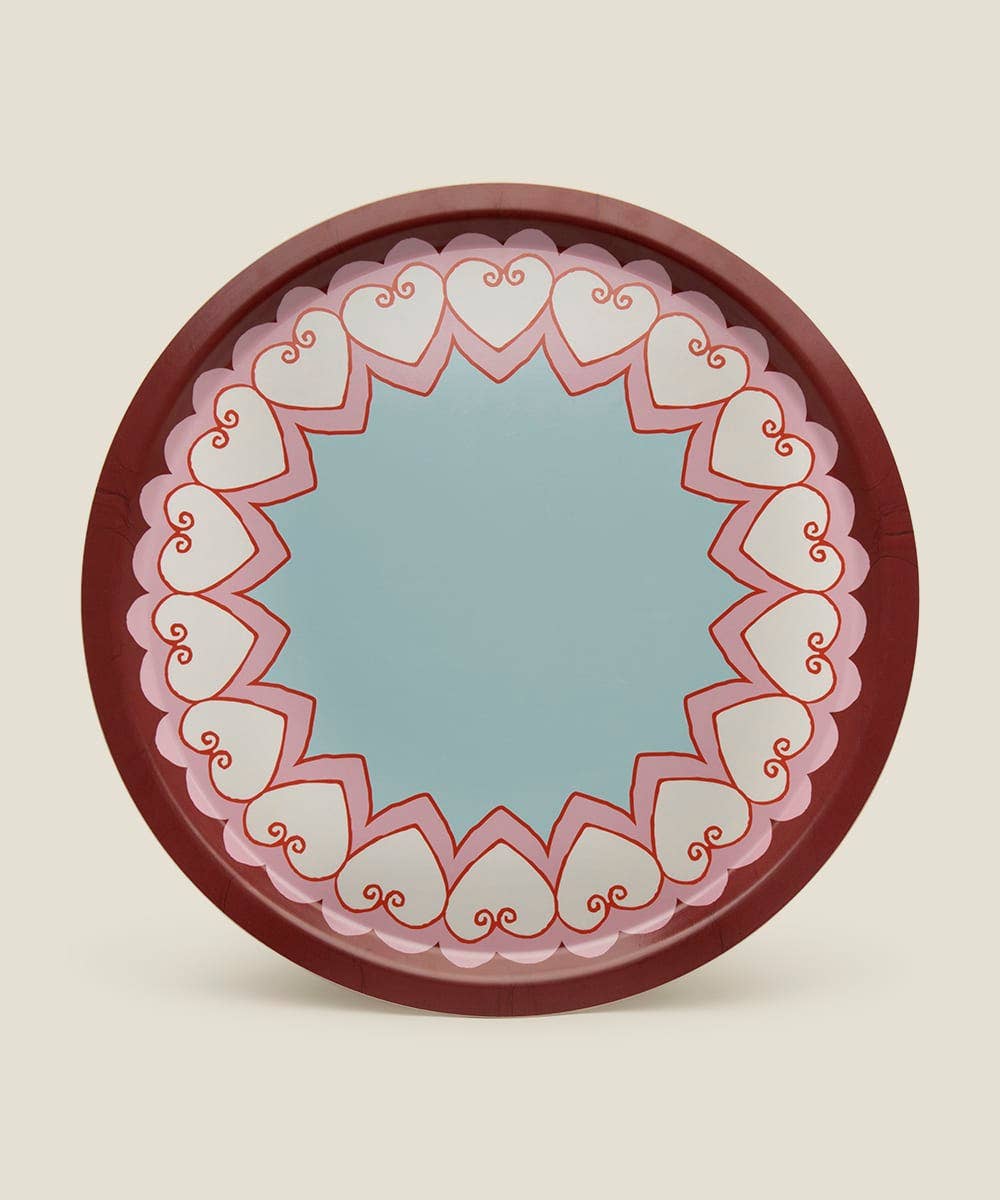 ACTOS - Wholesale Decorative Tray - Round Birch Wood Tray – L’Amour1