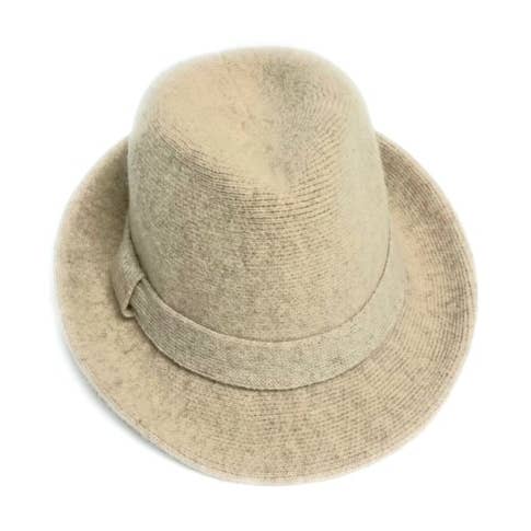 23S-0822 Boiled Wool Small Brim Fedora Hat for wholesale by Shihreen Inc