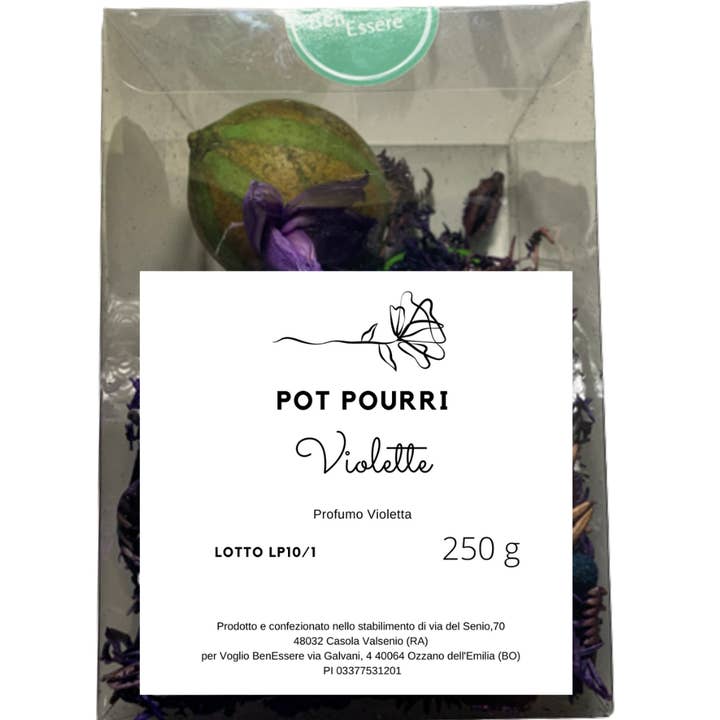 VoglioBenEssere – wholesale Potpourri – Pot Pourri Violette 250g