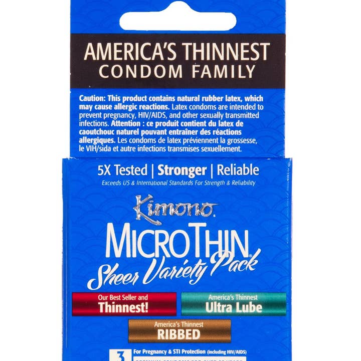 Kimono MicroThin® Pack Varié Transparent - 3 unités pour la vente par Mayer Labs