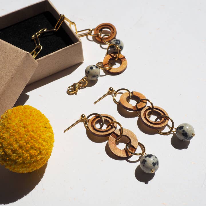 Orecchini Viola per la vendita all'ingrosso da parte di Bewood