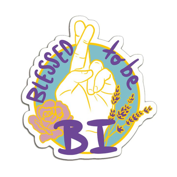 Blessed to Be Bi Sticker for wholesale by Luck and Lavender Studio