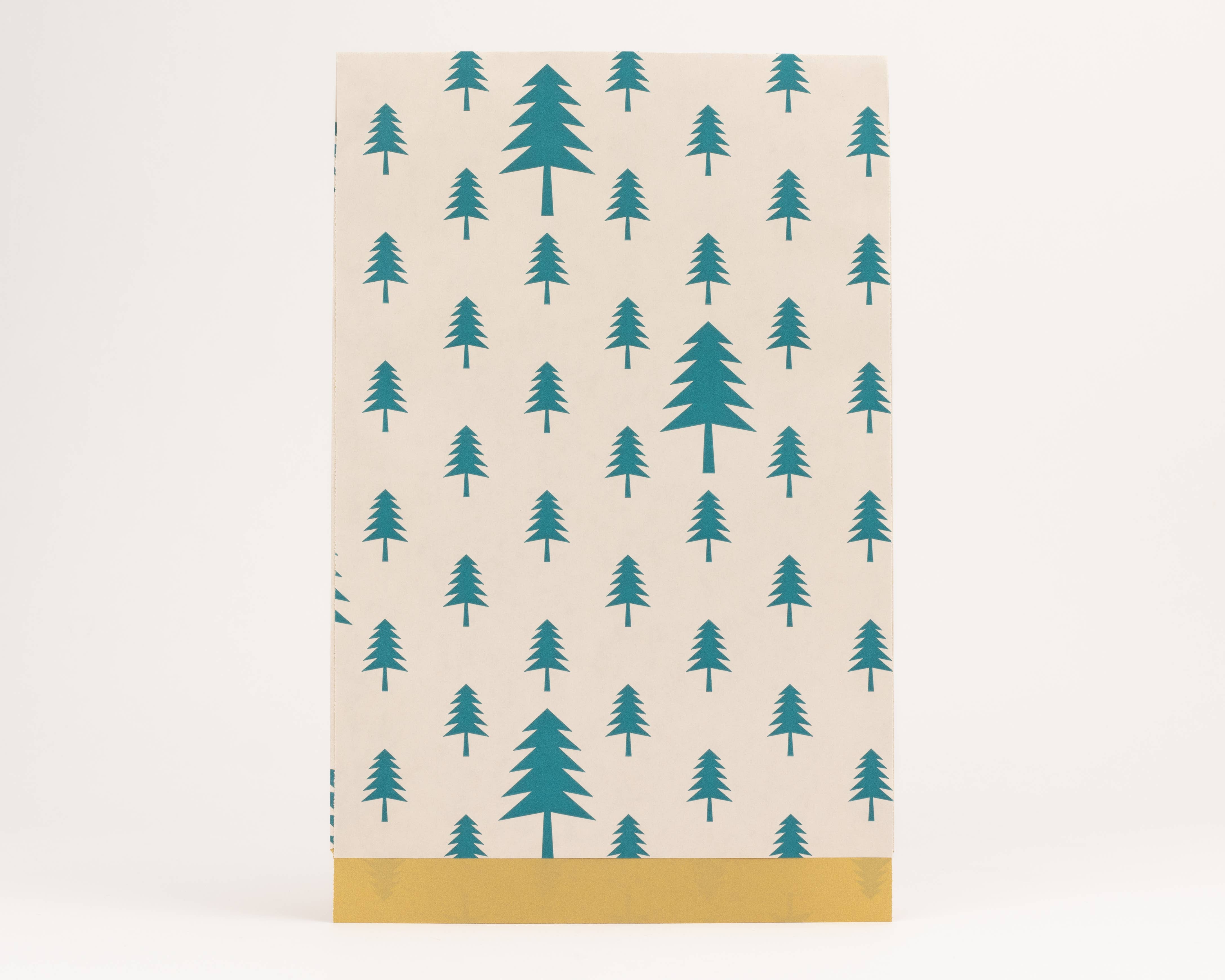 liebevoll verpackt - Wholesale Gift Bag - Paper Bags Fir Beige / Green (Christmas) (Copy)1