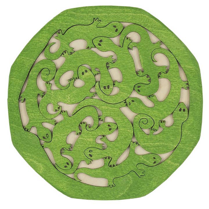 Puzzle de lagarto de madera para venta al por mayor de PoppyBabyCo