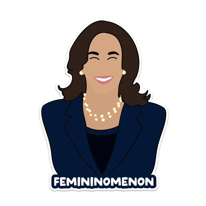 Mouthy Broad - Vendita all'ingrosso Adesivo - Adesivo in vinile "Kamala Harris Femininomenon"0
