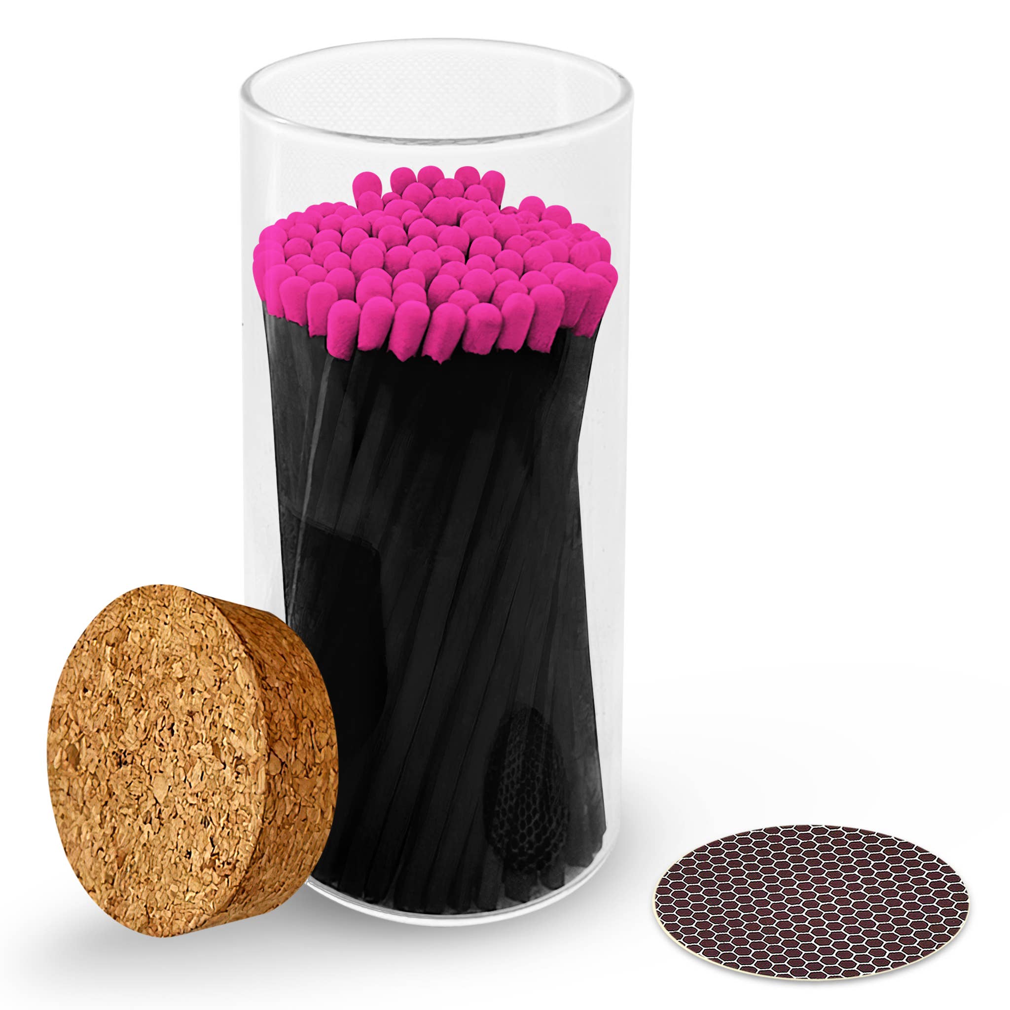 Thankful Greetings - Vendita all'ingrosso Fiammifero - Fiammiferi di sicurezza da 10 cm in barattolo con tappo in sughero grande - colori a scelta6