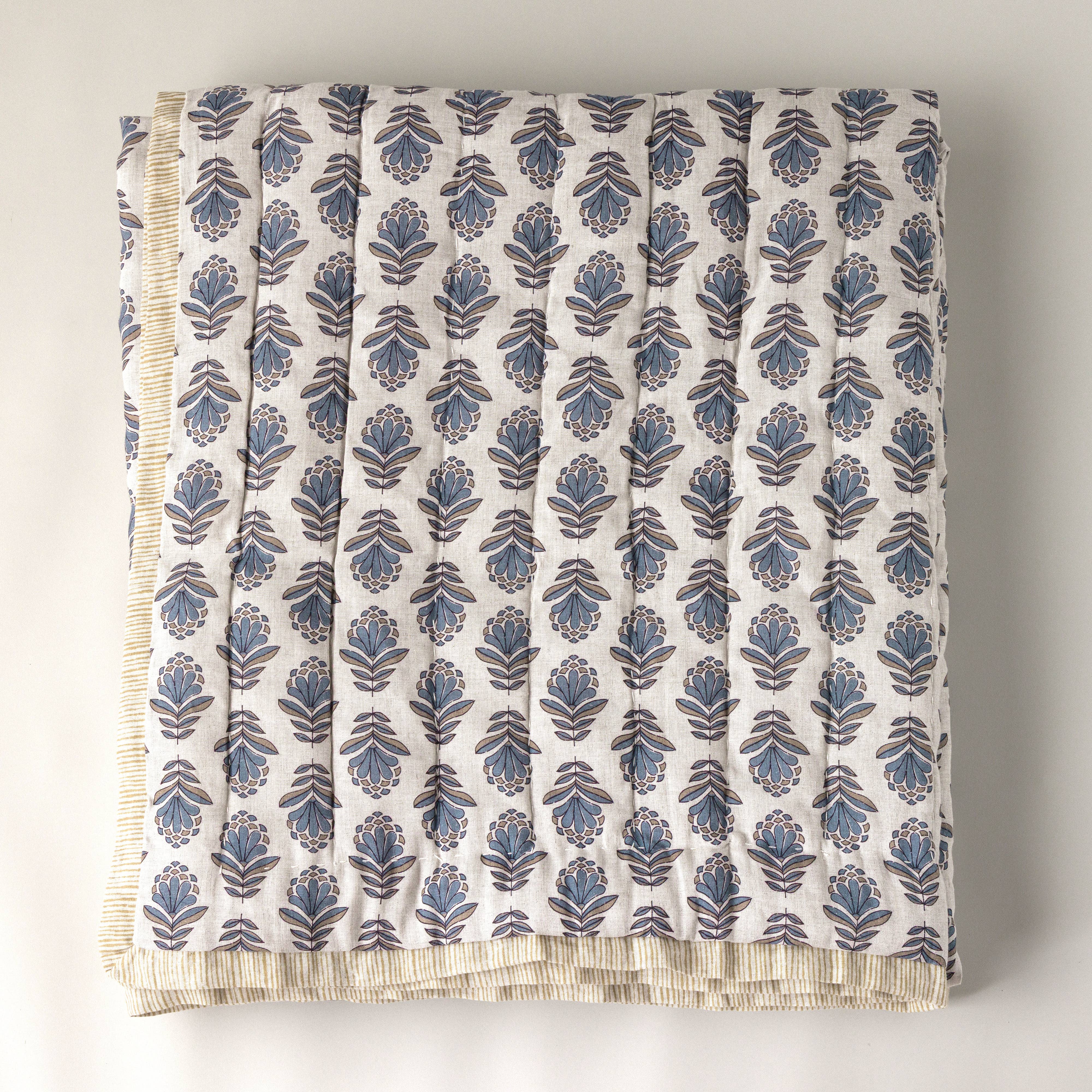 Co.House Designs - Wholesale Quilt - Charlie Block Print Quilt9