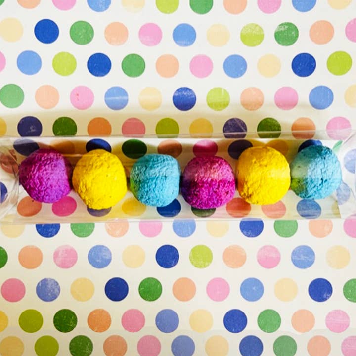Gifts That Bloom - Wholesale Plant Seeds - Wildflower Seed Bombs with Polka Dot Background1
