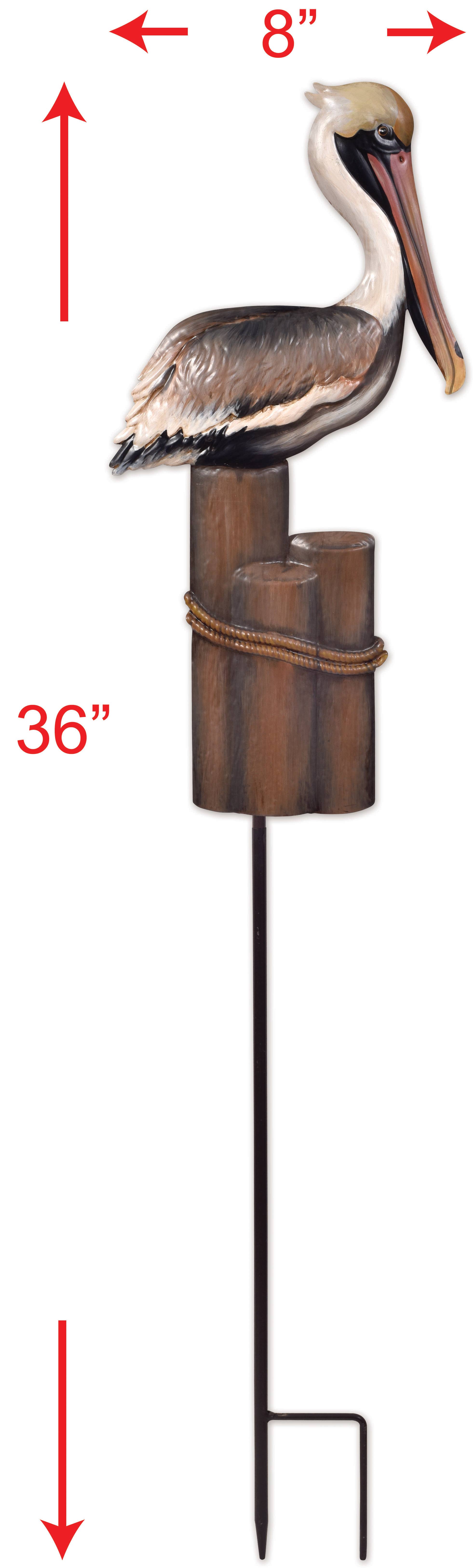 Sunset Vista Designs - Wholesale Garden/Lawn Stake - Brown Pelican Stake-36"3
