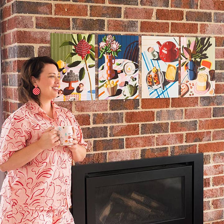 Elise Gow Designs - Wholesale Art print - "Just whipped up some Lamingtons" - A3 & A4 Wall Art Prints2