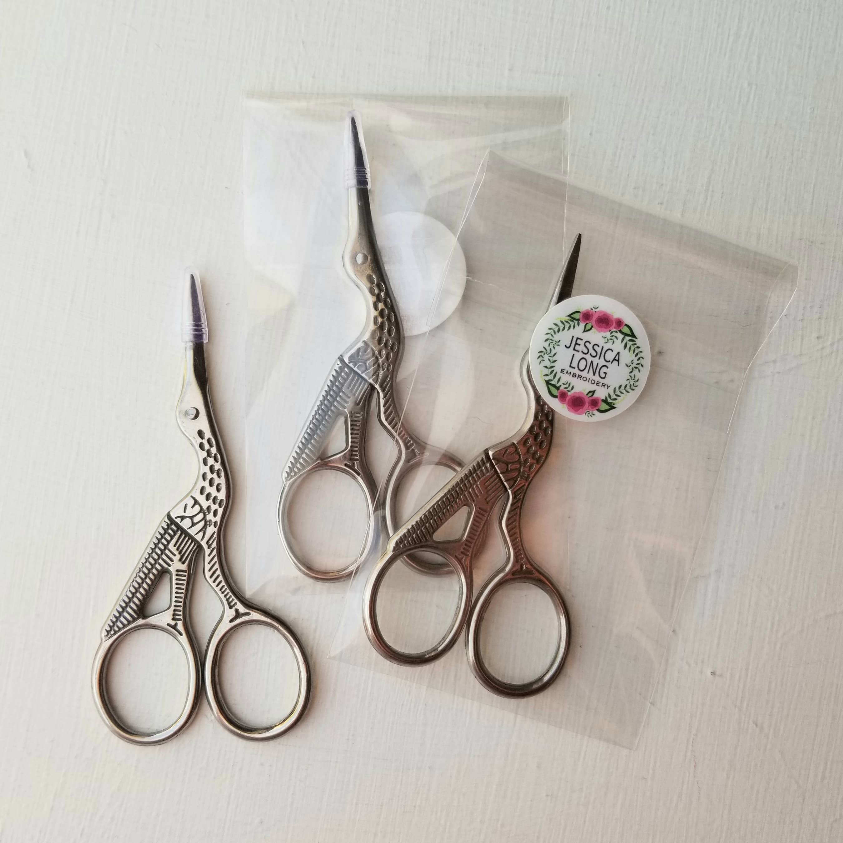 Jessica Long Embroidery - Wholesale Embroidery/Cross Stitch Supplies - Classic stork hand embroidery scissors5